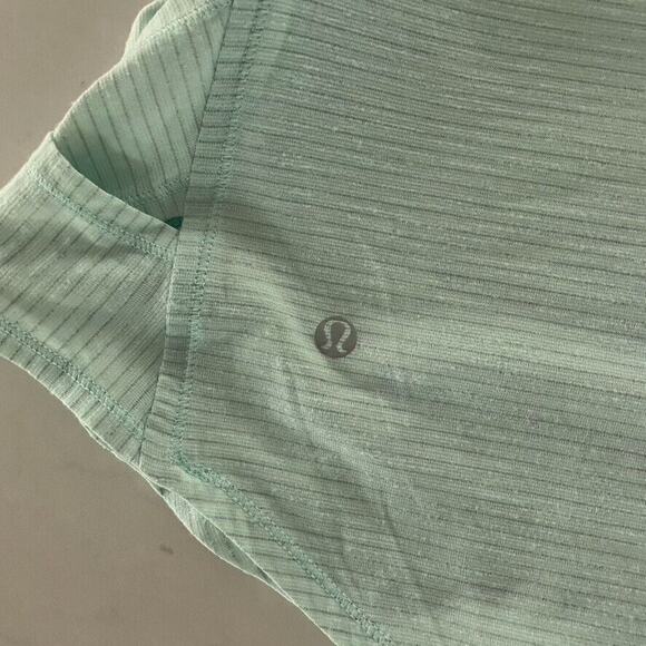 Lululemon Tank Top Var-City Muscle Criss Cross Side heathered sea mist - Picture 4 of 6